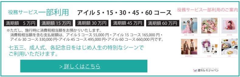 役務サービス一部利用 アイル15・30・45・60コース